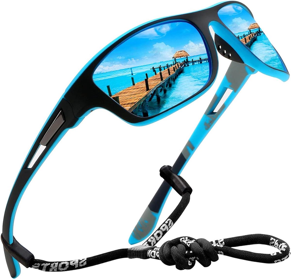 Gepolariseerde Zonnebril voor Heren Dames voor Anti-Reflecterende Nachtzichtbril Fietsen Rijden Hardlopen Vissen Sunglasses UV400 bescherming