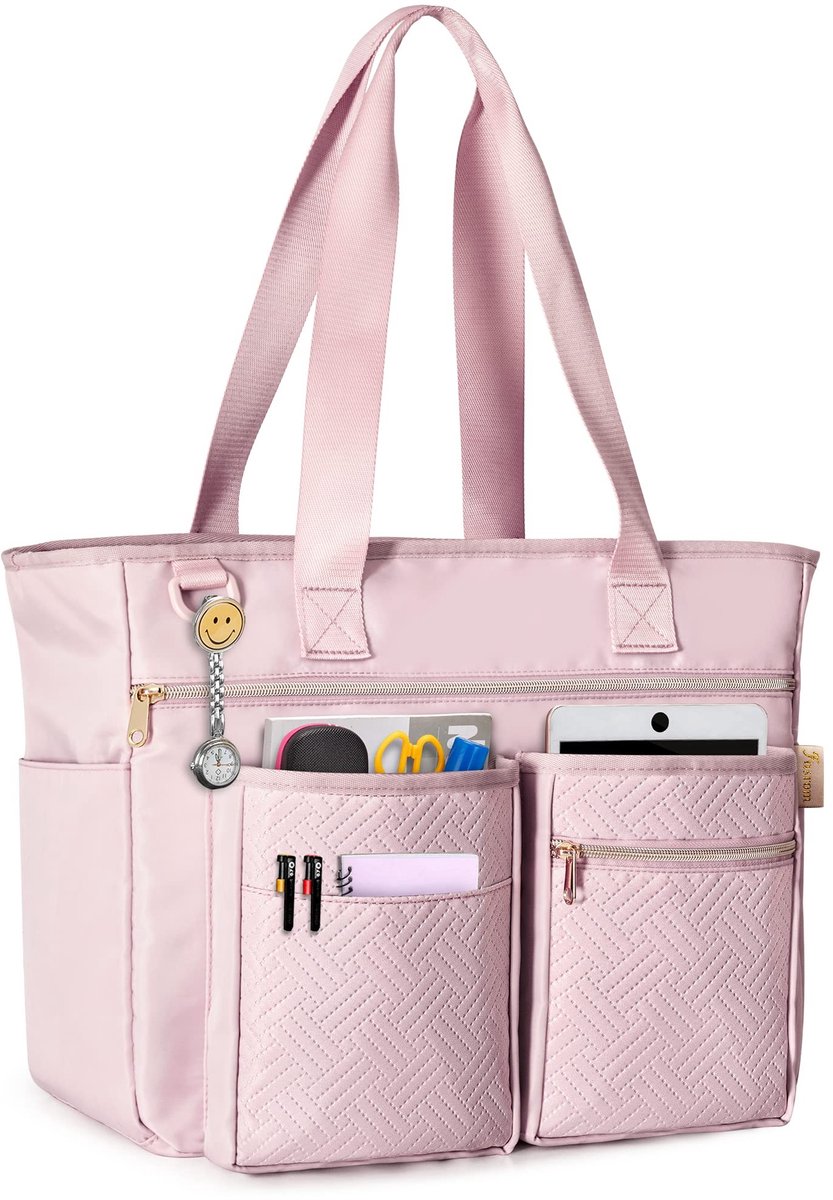 Dailygoods- Leraar Draagtas - Gewatteerde Hoes voor 15,6 Inch Laptop - Ruime Organizer - 6 Vakken - Handig Ontwerp - Gevoerde Bescherming - Laptoptas