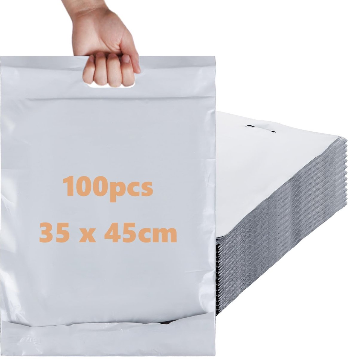 Dailygoods- Verzendzakken 100 stuks - Zelfklevend - Verzendzakken voor kleding - Verzendzakken groot - Verzendzakken XL - 45x35 cm - Verzendtassen
