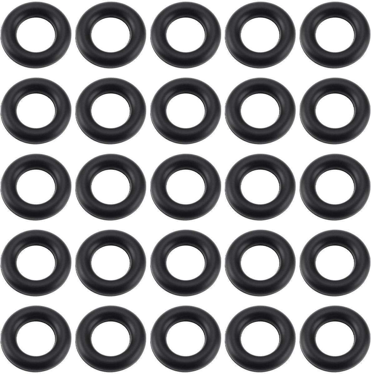 Dailygoods- Rubber O-Ring 200 Stuks - 3mm ID x 6mm OD x 1.5mm - Geschikt voor Motoren - Gereedschap - Auto's - Vrachtwagens - Zwart Rubber - Afdichtring