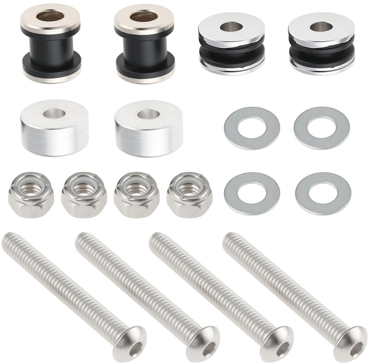 Dailygoods- Docking Hardware Kit Perfecte Pasvorm - Sissy Bar - Complete Hardwarekit - Duurzame Constructie - Eenvoudige Installatie - Betrouwbare Ondersteuning