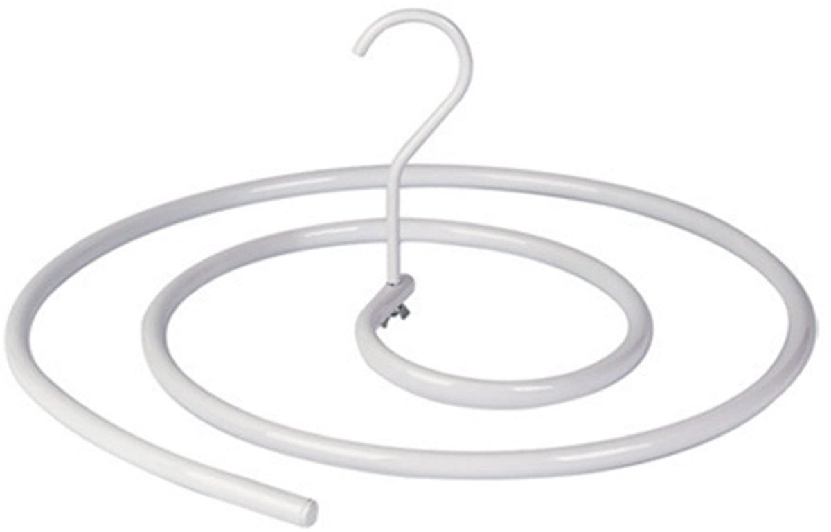 Dailygoods- Droogrek Roestvrij Staal - Spiraalvormige Hanger - Sterk Draagvermogen 5 kg - Ruimtebesparend - Voor Dekbedden en Lakens - Duurzaam Smeedijzer - Dekbeddroogrek