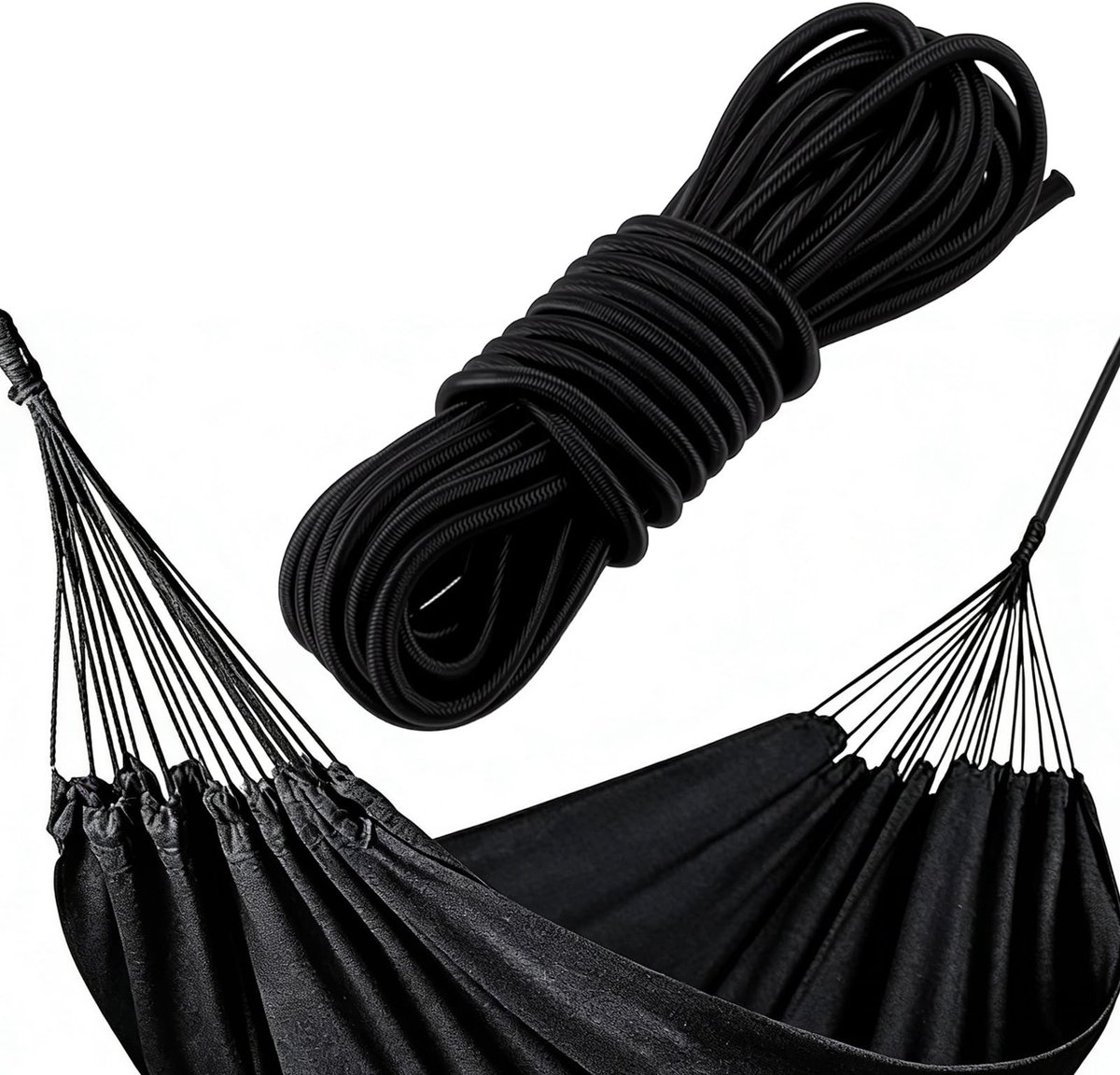 Dailygoods- Rubberen Touw 6 mm x 15 m - Elastisch Koord - Weerbestendig - Draagvermogen - Hoogwaardige Materialen - Rekbaarheid tot 80%