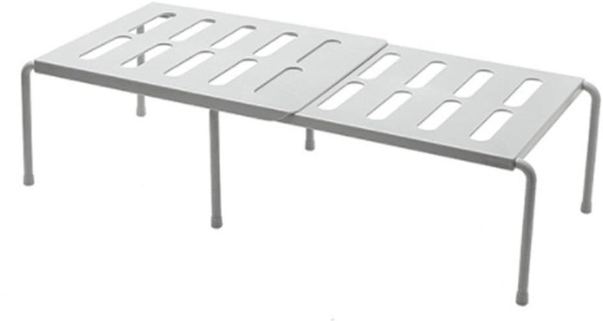 Dailygoods- Schoenenrek met gelaagd design - Schoenenrek kunststof - Compact rek - 69x24x15 cm - Duurzaam - Ruimtebesparend - Schoenenkast