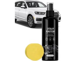 Auto Interieurreiniger - Trim Hersteller - Voertuig Onderhoud - Directe Kleurherstel - 100ml - Zwart