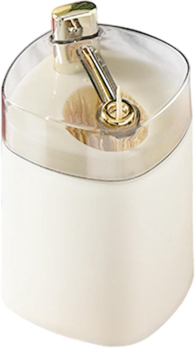 Tandenstoker Dispenser - Automatische Houder - Gemakkelijk Gebruik - Pop-up Functie - 6 x 6 x 9 cm - Wit