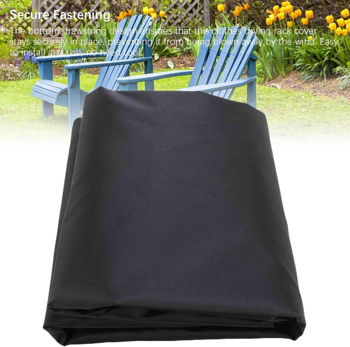 Pssopp Roterende Waslijnafdekking, Overkoepelende Droogrek Kleding Droogrek Afdekbeschermer voor Tuindroger Airer