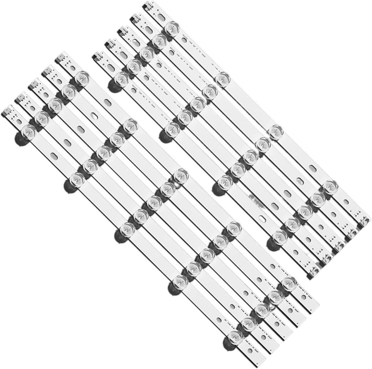 TV Achtergrondverlichting Strips - LED Strips - TV Verlichting - Set van 10 - 42 Inch - Wit
