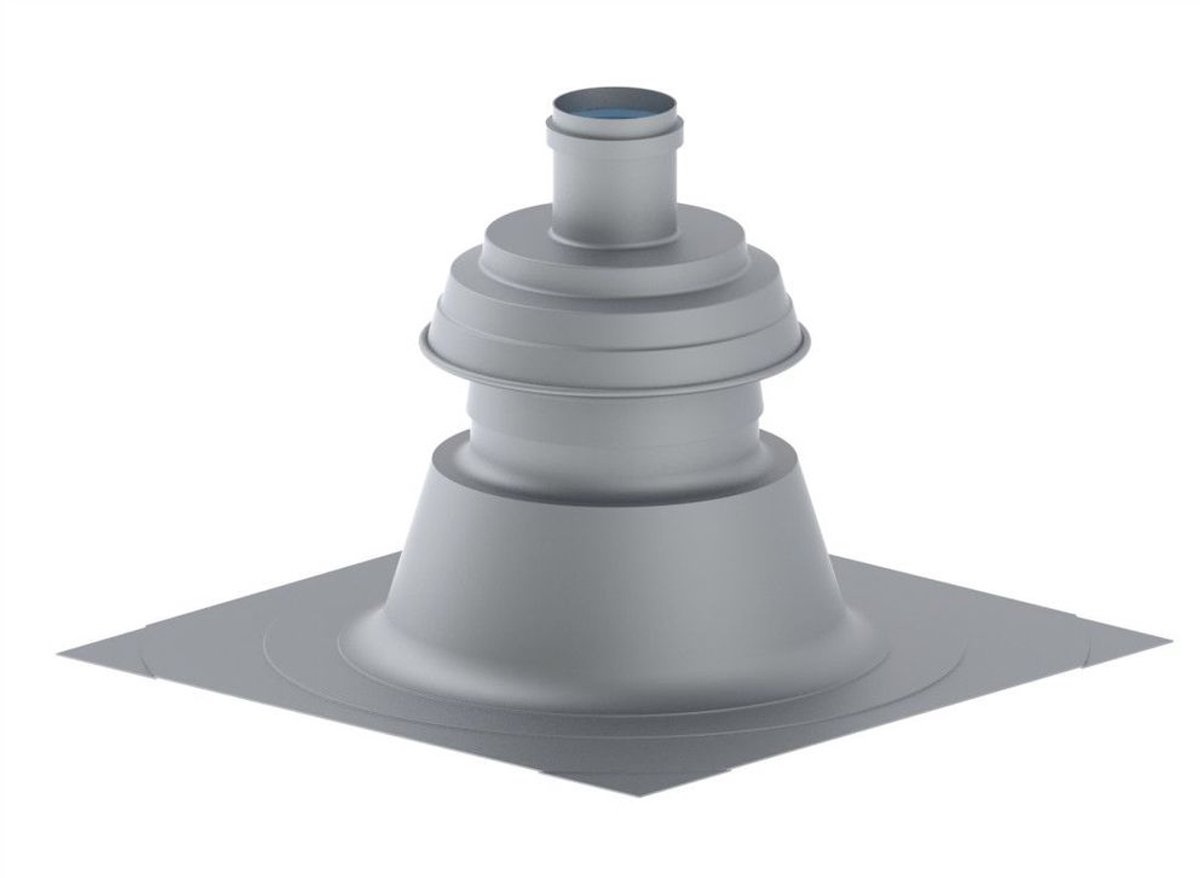 Remeha ALU-opzetstuk met achterventilatie, DN 60, M87389ALU