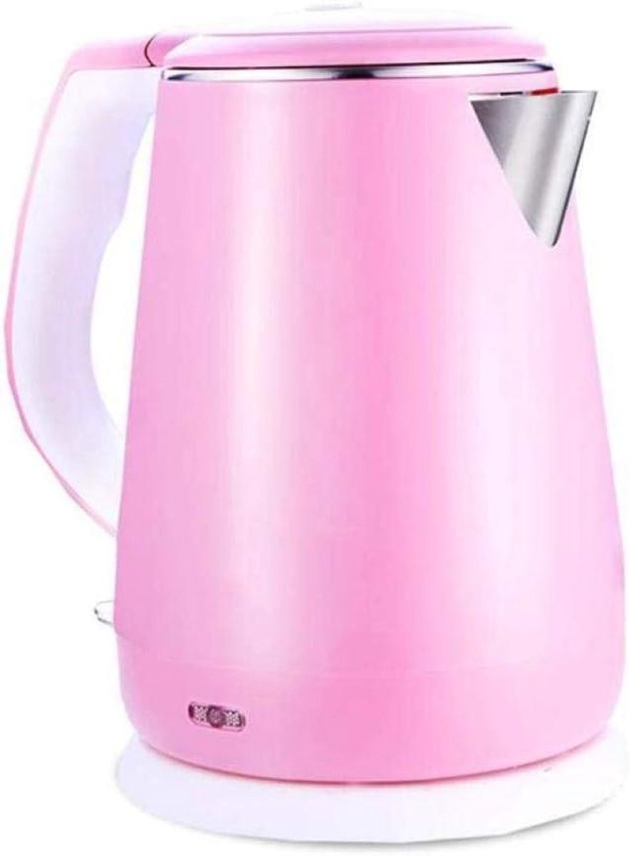 Elektrische Waterkoker - Snelle Ketel - Snel Water Koken - Dubbele Anti-Brandwonden - 15 Liter - Roze
