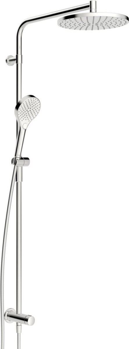 Hansa Viva - Doucheset zonder kraan, diameter 25 cm, 3 jets, chroom 44190300