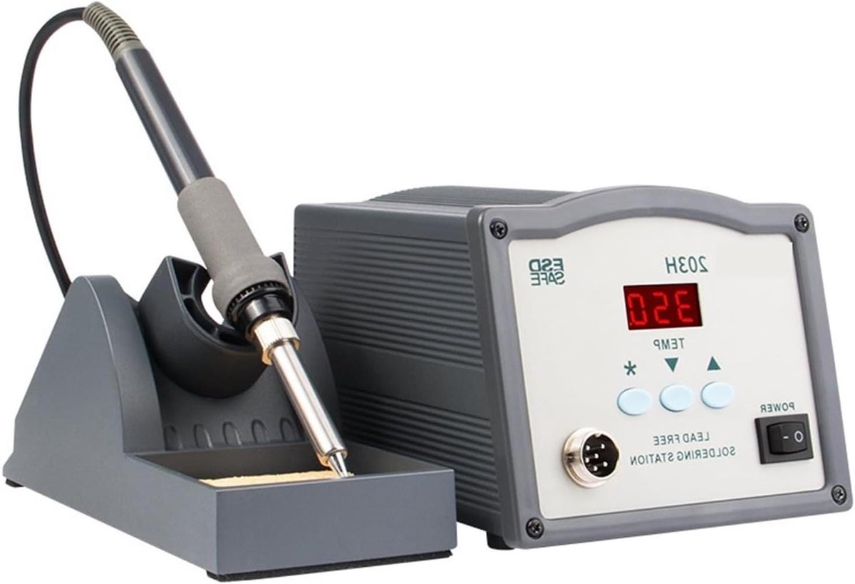 Soldeerstation - Soldeerapparaat - Precisie Werk - Constante Temperatuur - 150 W - Zwart