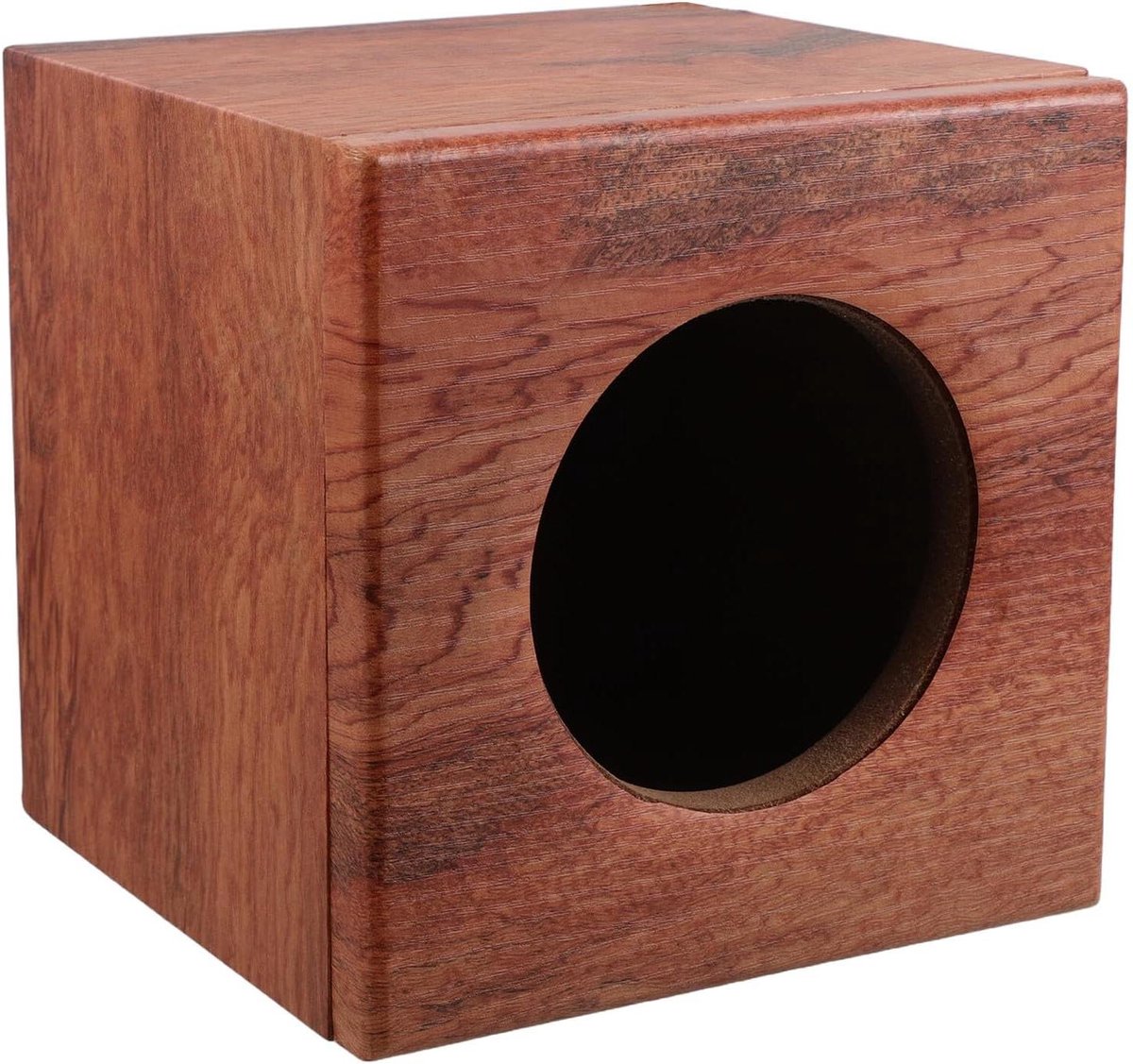 Houten Speakerkast - Audio Behuizing - Verbeterd Geluid - Schokbestendig Ontwerp - 16.8 x 16.8 cm - Khaki