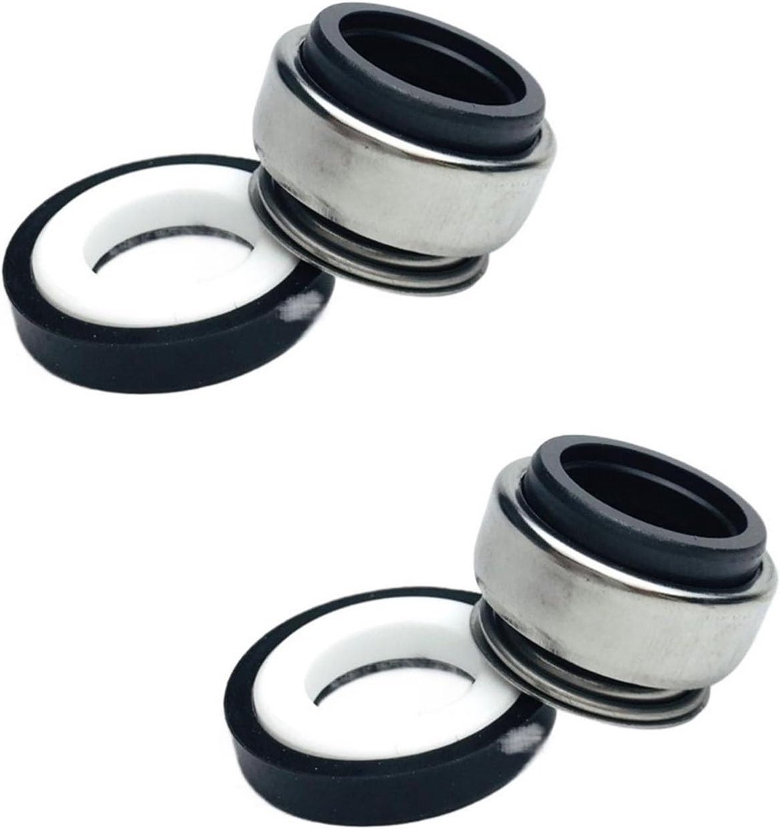 Rubberen Balg Glijringafdichting - Waterpomp Afdichting Mechanisch - Waterpompen Afdichten - Keramische Kool-NBR - 13 mm ID - Zwart