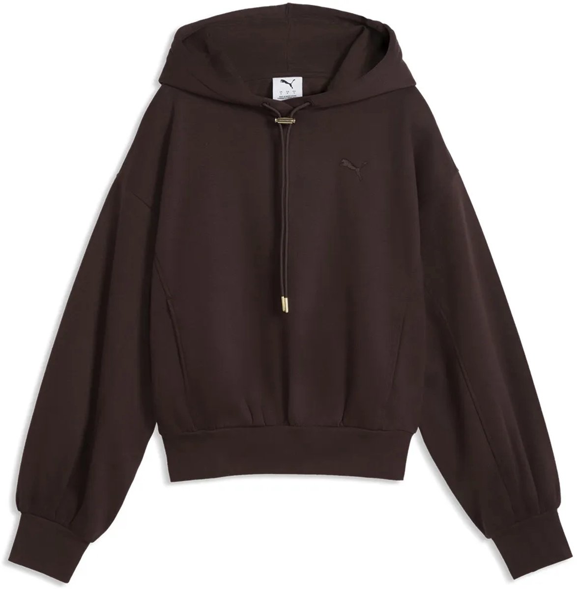 Puma Her Relaxed Hoodie L Vrouw Chocolate Fondue