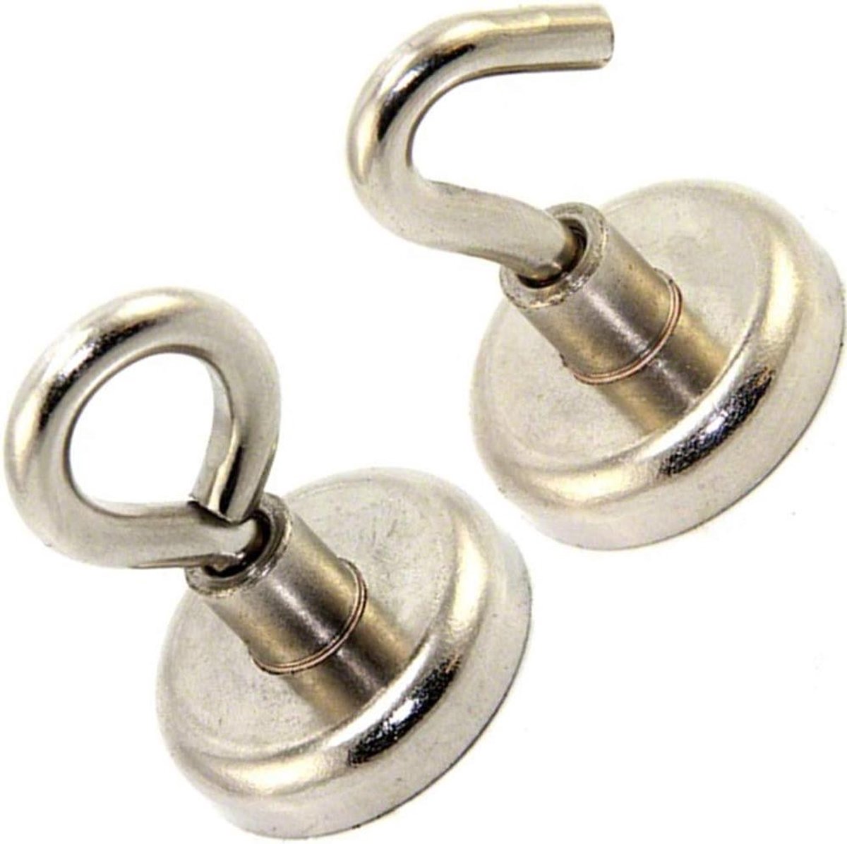 Potmagneet met haak 5 stuks 10 mm 2 kg
