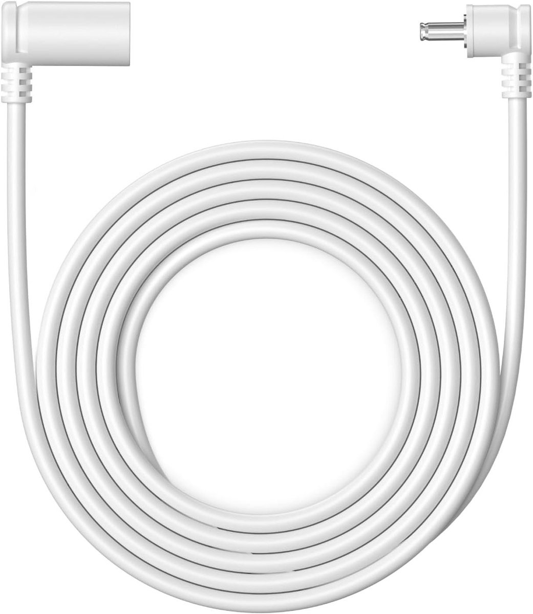 Verlengkabel Camera - Stroomkabel Adapter - Extra Bereik - Stroom Zonder Verlies - 3 Meter - Wit