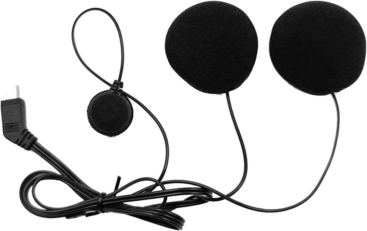 Motorhelm Headset - Communicatie Microfoon - Motorfiets Communicatie - Waterdicht Audiosysteem - 10-pins Interface - Zwart