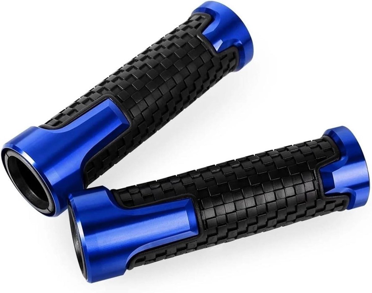 Motorfiets Handvat Beschermers - Handkappen Stuur - Verbeterde Rijveiligheid - CNC Aluminium Constructie - Universele Pasvorm - Blauw