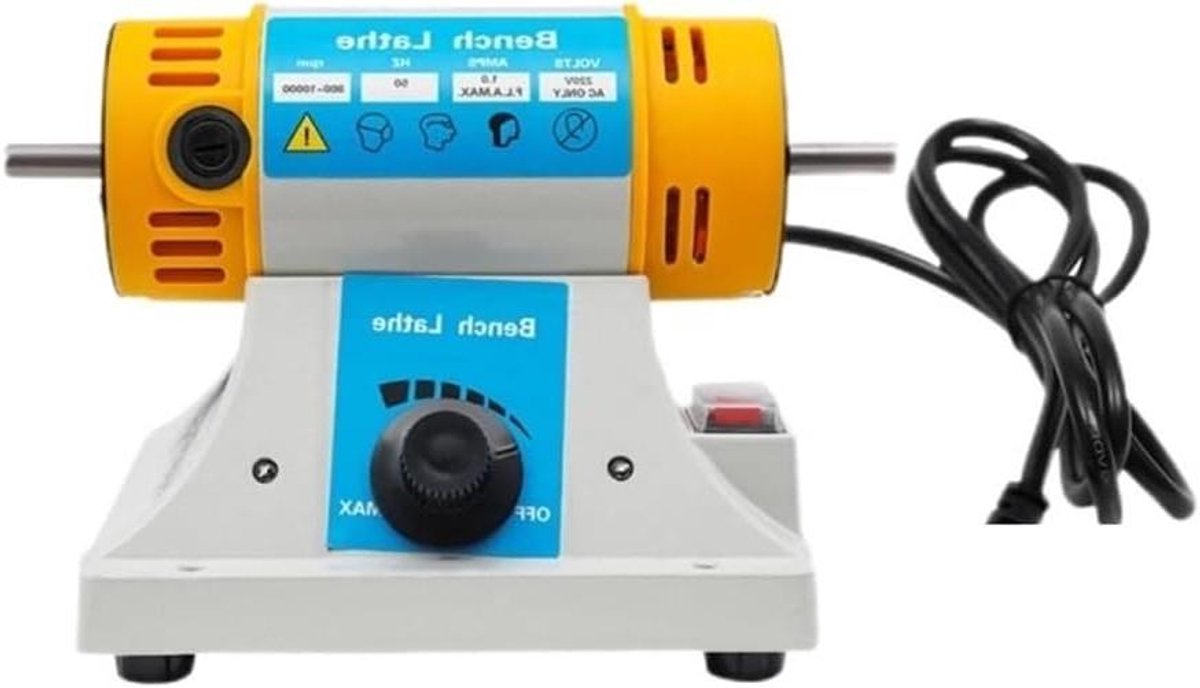 Sieraden Polijstmachine - Tafelpolijstmachine Slijpmachine - Metaal Bewerken - Traploze Snelheidsregeling - 320W - One Color