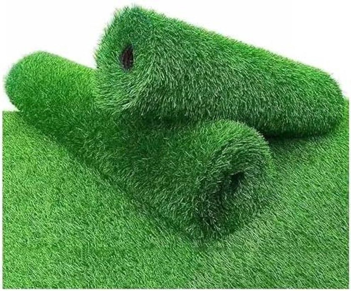 Kunstgras Tapijt - Synthetisch Grastapijt - Balkon Verfraaien - UV-bestendig Slijtvast - 1x3m - Groen