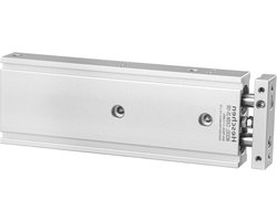 Dubbelwerkende Cilinder - Luchtcilinder - Automatische Beweging - Dubbele Stang - 25mm Boring 150mm Slag - Zilver