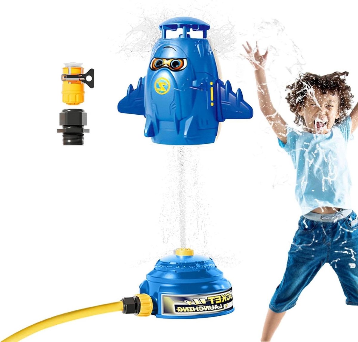 Tuingazon Speelgoed, Watersproeier voor Les | Vrolijk Schattig Buiten 360 ° Roterende Raketvormige Sprinklers - Outdoor Speelgoedspellen voor Achtertuin Gazon