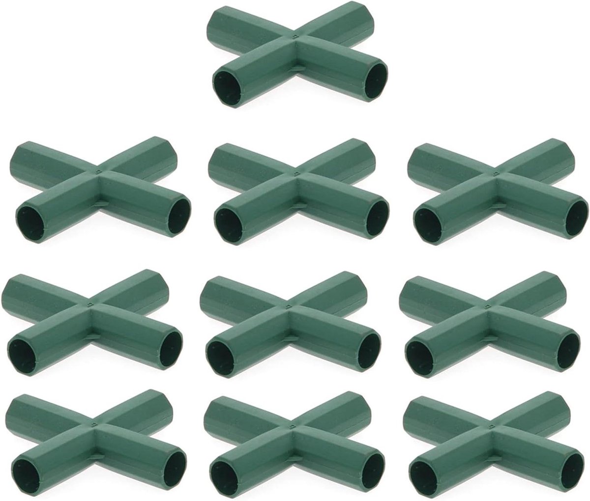 Broeikas Verbindingstukken - Kas Frame Onderdelen - Tuinstructuren Bouwen - IJzersterke PP Constructie - 1.6 cm Binnendiameter - Groen