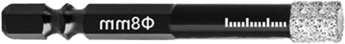 Diamantboor - Tegelboor - Gaten Boren - Gesoldeerd Droog - 5-16mm - Zilver