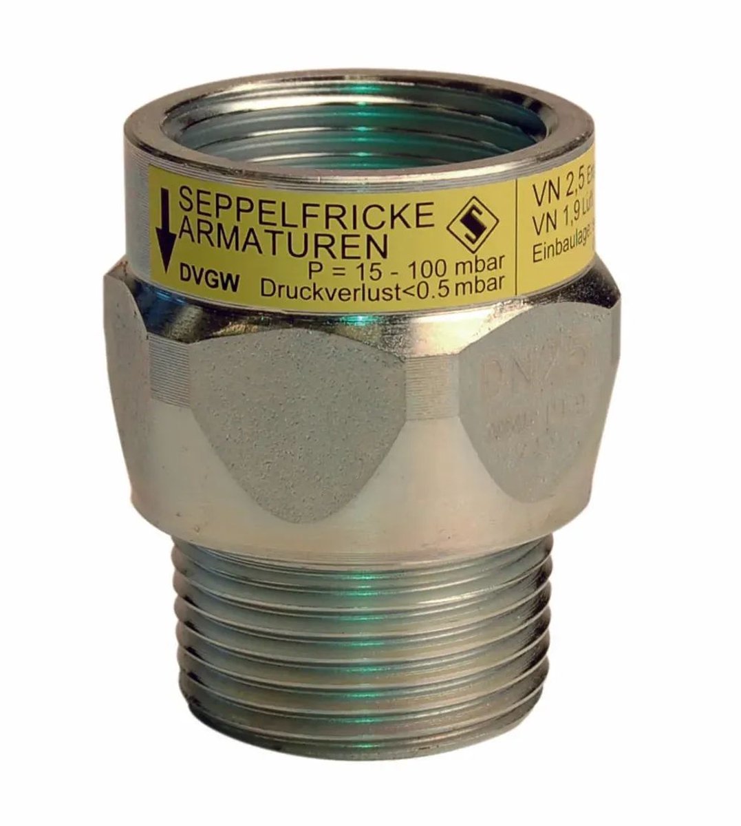 Seppelfricke SEPP Gas gasstroombewaker Type K i/a Rp1"xR1" (DN25) 6m3/h Type 5444, 0210377