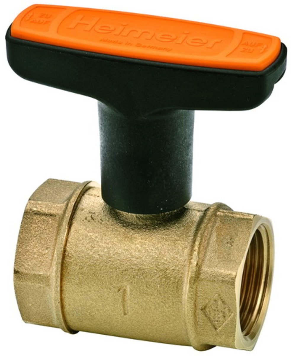 IMI Hydronic Engineering HEIMEIER Zonne-kogelkraan Globo S binnendraad, DN 20, rood brons, 0645-03.000
