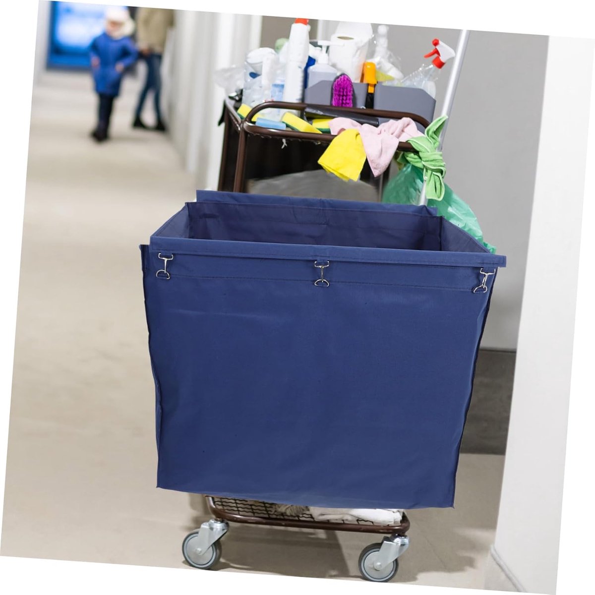 Reinigingstas Voor Kar - Opbergzak Hulpmiddelen - Schoonmaakwerkzaamheden Uitvoeren - Duurzaam Oxford Materiaal - 58x63x58 cm - Donkerblauw