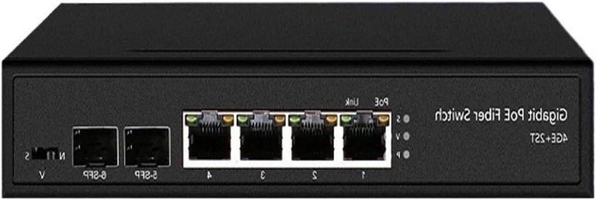 Ethernet Switch - Netwerk Switch - Netwerk Uitbreiding - 2.5G Uplink Poort - 6 Poorten - Zwart