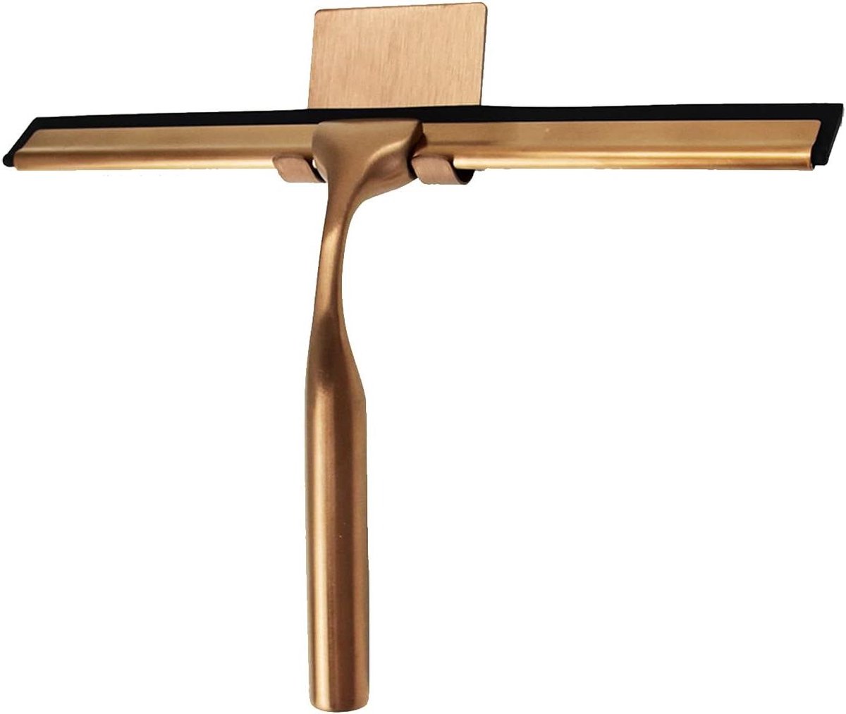 Douche Scherm Wisser - Glas Reiniger - Gladde Oppervlakken Reinigen - Roestvrij Staal - Vierkante Haak - Rose Goud