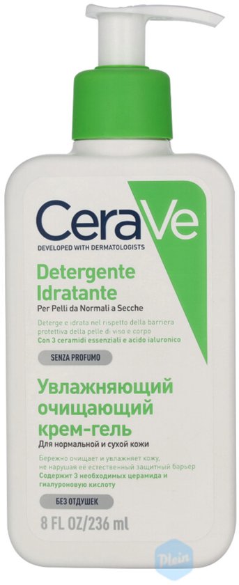 CeraVe Crème Lavante Hydratante - pour la peau Normale à Sèche - 236ml