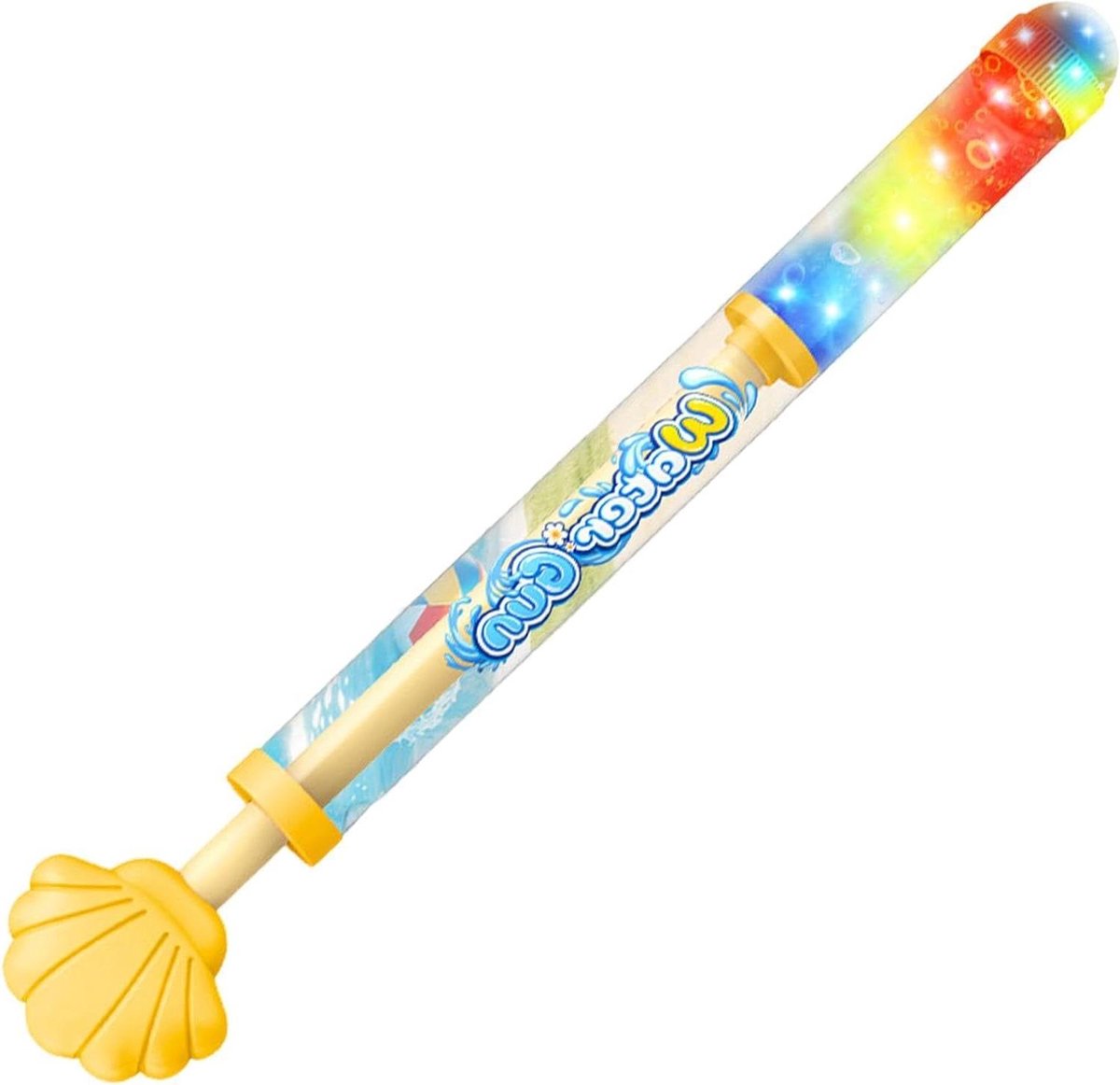 Waterspuiter Speelgoed - Waterpistool - Buiten Spelen - 70-gaats Vlam Sproei - 35 cm - Geel