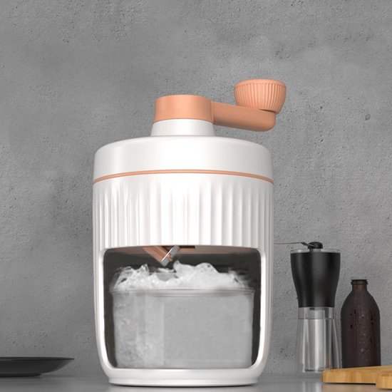 Shaved Ice Machine - Manual Crank Ice Crusher, Portable Manual Ice Shaver Crusher Snow Cone Machine, Ice Crusher Shaver for Outdoor Drinking Home — afbeelding 3