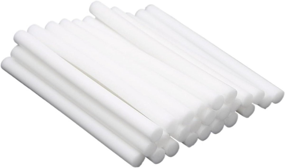 Lijmpatronen Set - Smeltlijm Staven - Hobby Knutselen - Hoge Viscositeit - 25 Stuks 7mm - Wit