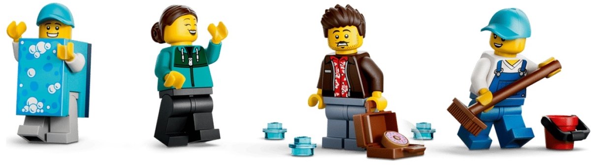 LEGO City Autowasstraat Auto Bouwpakket voor Kinderen Vanaf 6 Jaar 60497 — afbeelding 3
