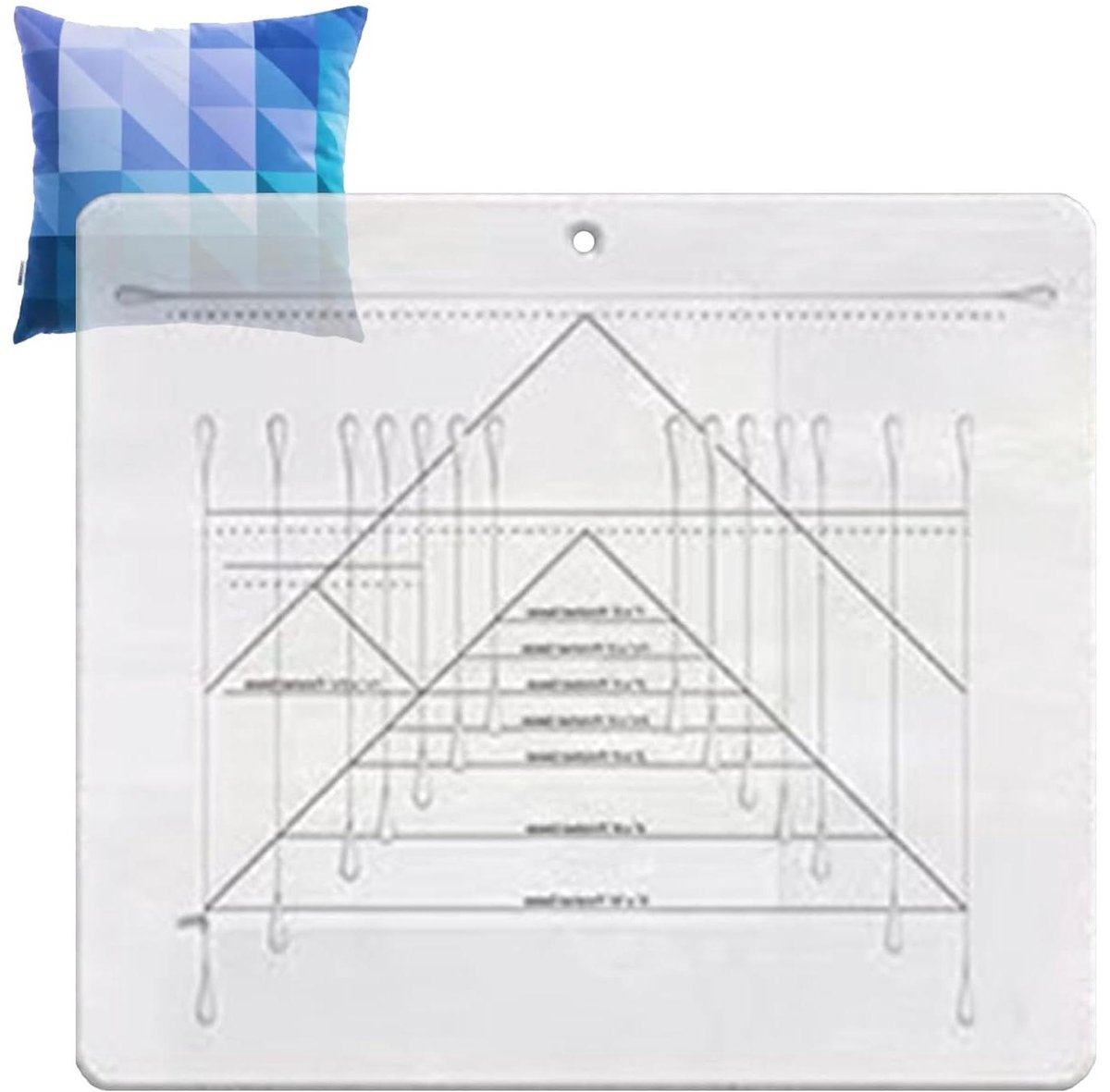 Quilting Liniaal - Stof Snijmal - Patronen Maken - Uniek Vliegende Ganzen - 10 Inch - Transparant