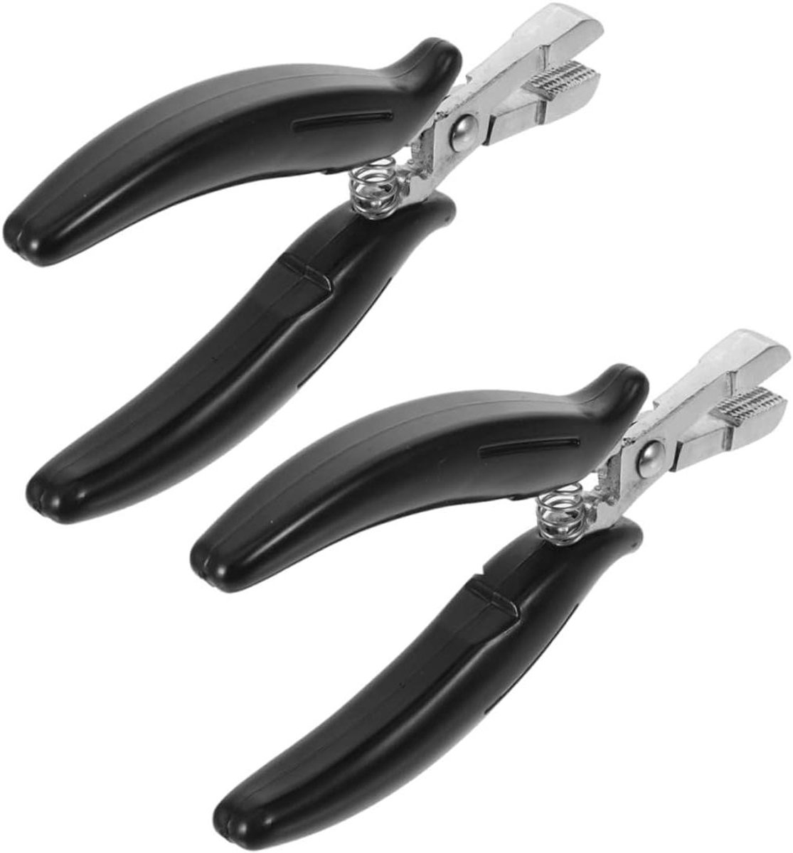 Haarverlenging Tangen - Extensions Tool - Haar Stylen - Ergonomisch Ontwerp - 15 cm - Zwart