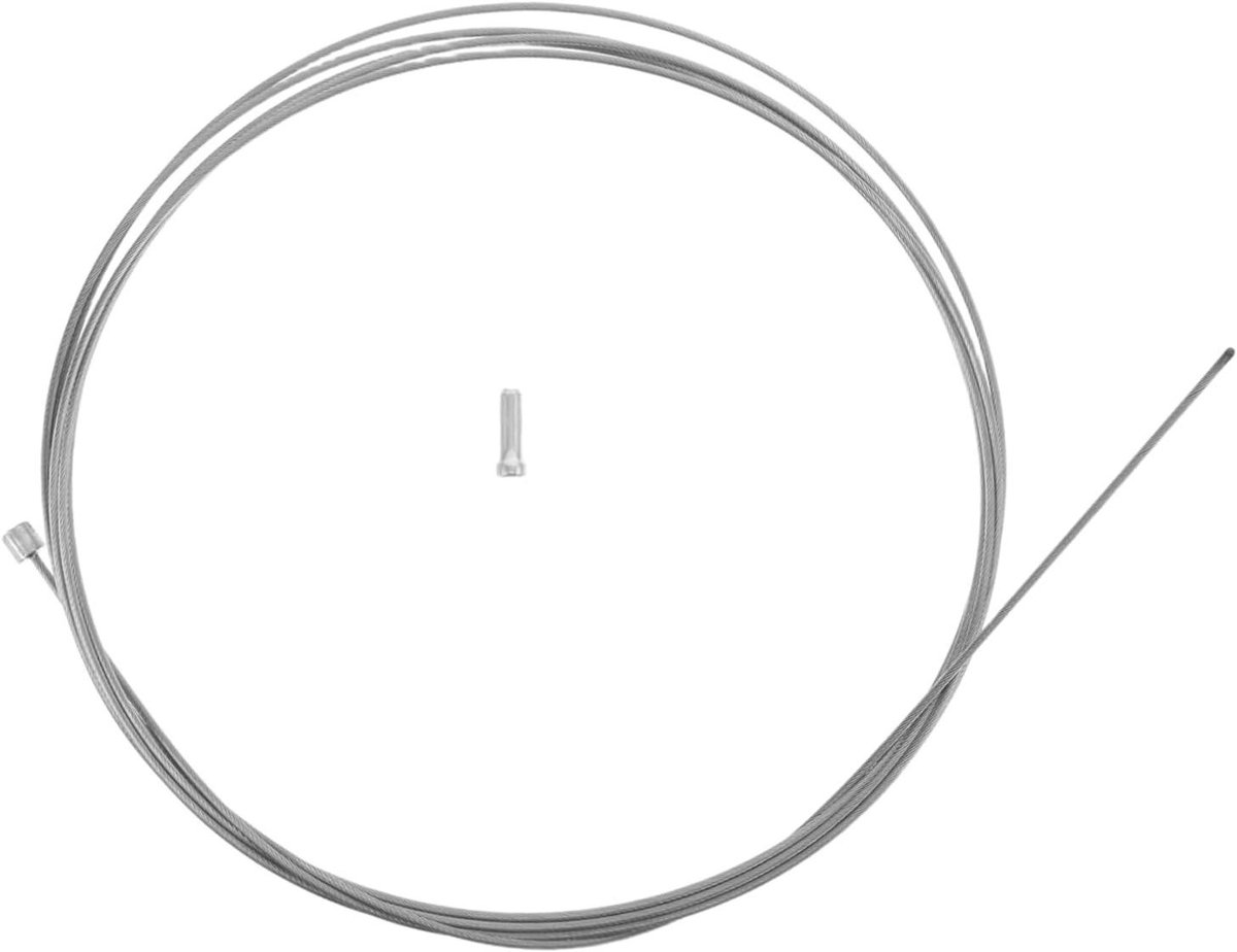 Fiets Kabel Set - Remkabel Versnellingskabel - Fiets Onderhoud - Roestvrij Staal - 210 cm - Zilver