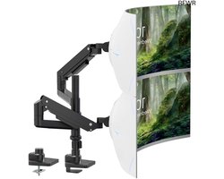 Monitor Arm – Bureau Mount – Productiviteit Verhogen – Gasveer Verstelbaar – Tot 49 Inch – Zwart