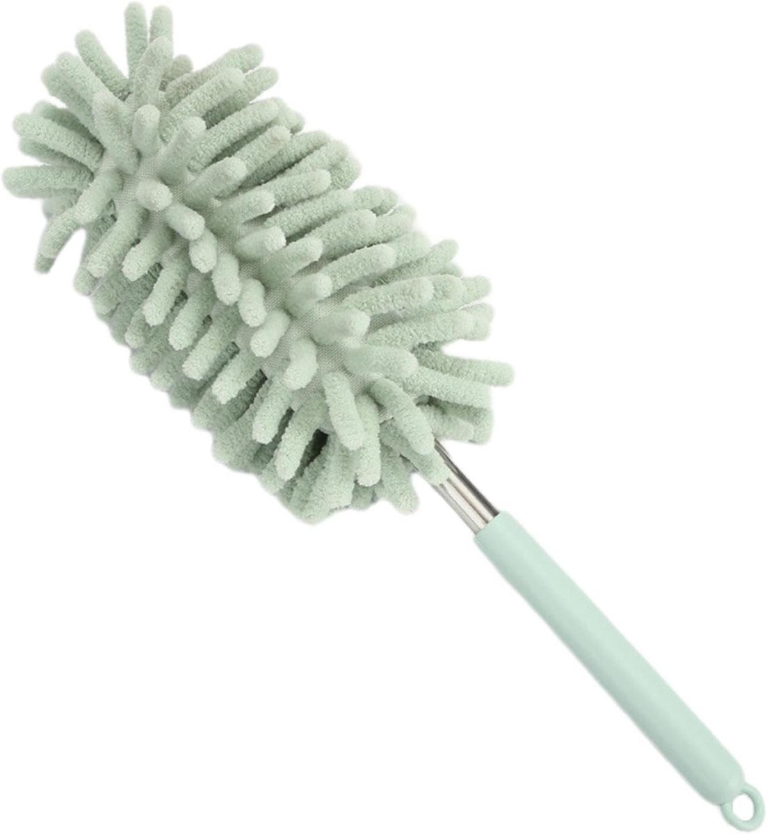 Microvezel plumeau - Stofborstel - Auto interieur reinigen - Absorbeert stof zonder sporen - 30 cm lengte - Groen