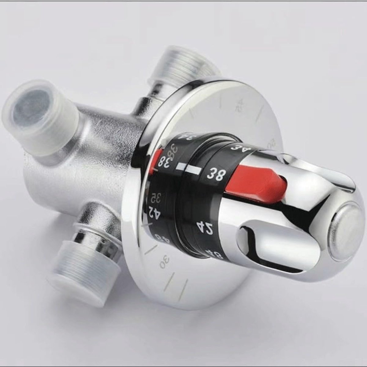 Thermostatische Mengkraan - Mengkraan Klep - Badkamer Comfort - Nauwkeurige Temperatuurregeling - 15x10x9cm - Zilver