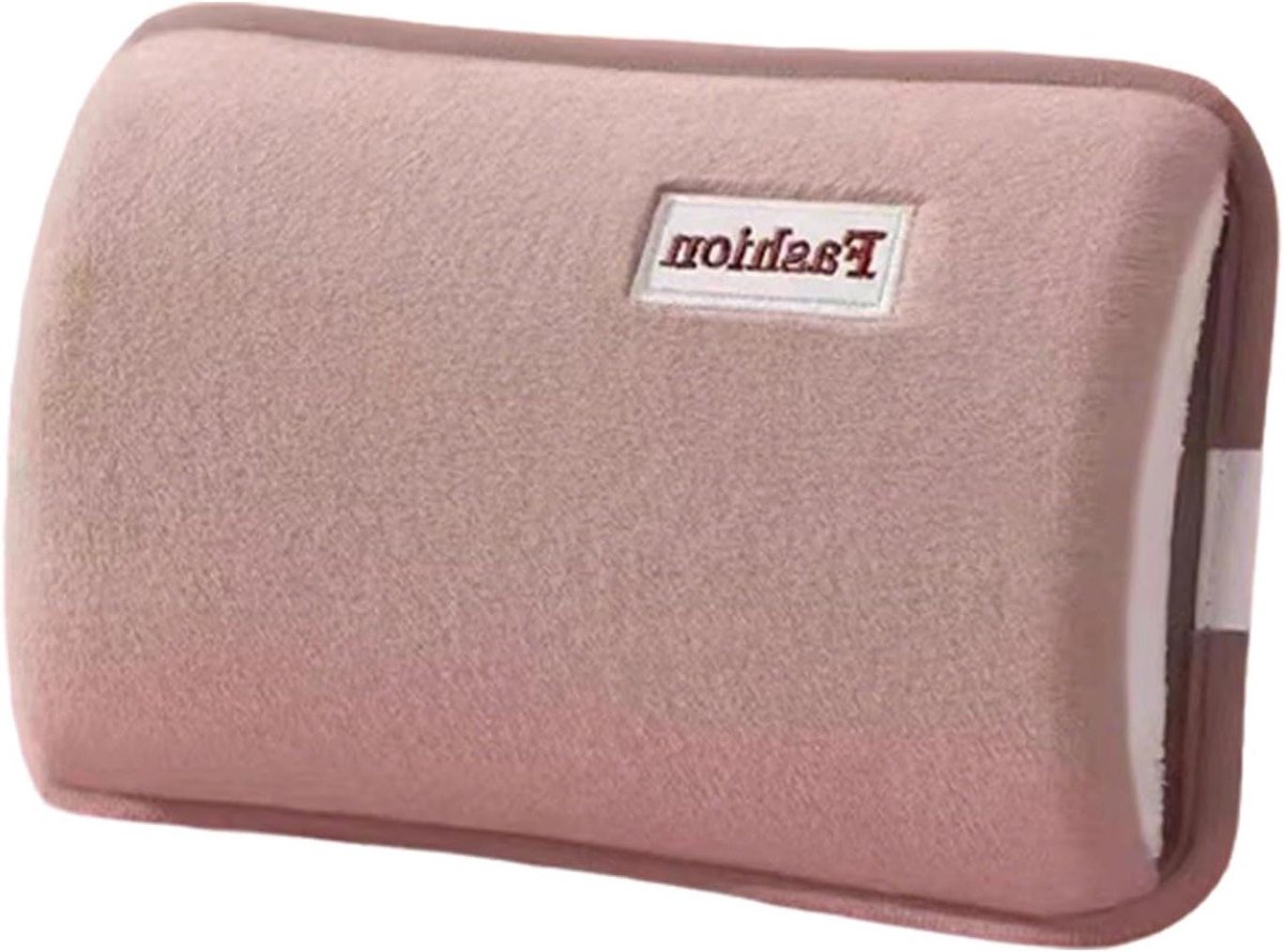 Oplaadbare Warmwaterkruik - Elektrische Kruik Pluche - Warm Houdend - Overbelastingsbeveiliging - 27 x 19 x 4 cm - Bruin