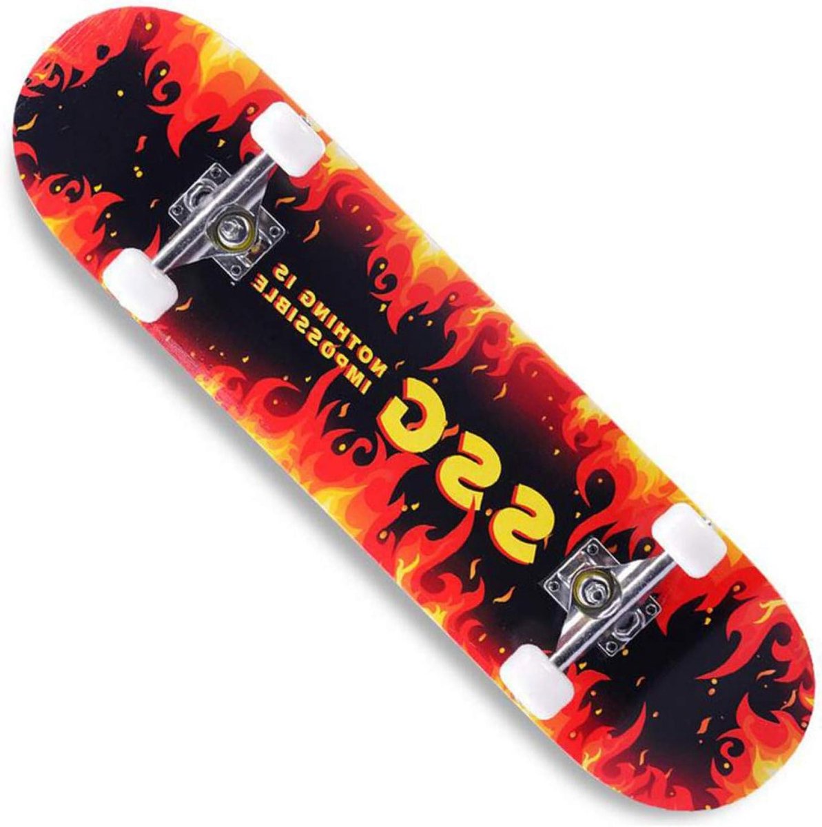 Skateboard Compleet Longboard Board Straat Skate 8 Lagen Esdoorn 31×8 inch H