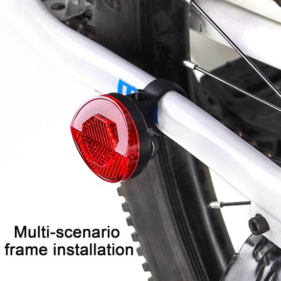 Fiets Achterlicht - Fietslamp Veiligheid - Nachtelijke Ritten - Met Airtag Compatibel - 13 x 9 x 5 cm - Rood — afbeelding 3
