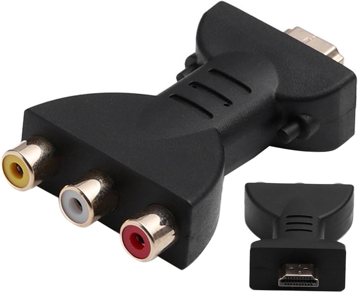 Multimedia Interface naar AV - HD naar AV Converter - Oudere TV Aansluiten - Plug and Play Installatie