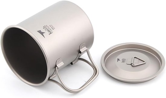 Keith 300ml/900ml Titanium Cup Outdoor Servies Camping Reizen Opvouwbare Handvat Cup (300ml) — afbeelding 5
